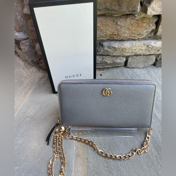 Gucci Marmont Zip Around Wallet/Box/Dustbag/AM Chain - Picture 7 of 15